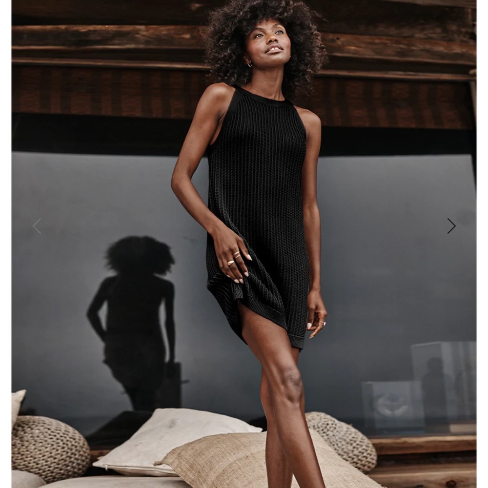 summersalt the crochet high-neck dress